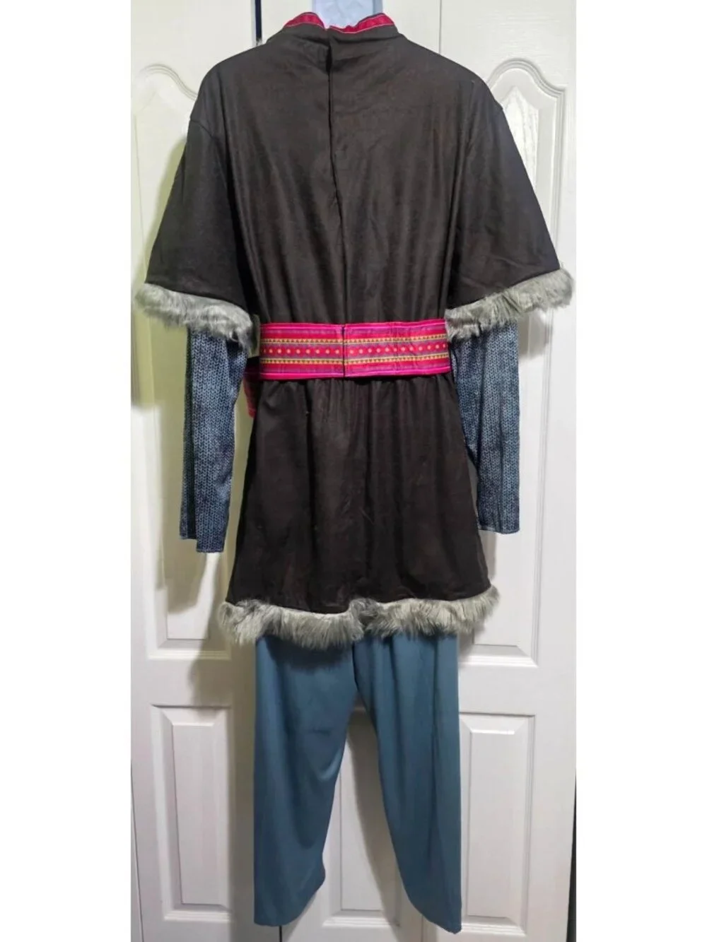 Disney Frozen Kristoff Deluxe Costume Prince Disguise Halloween Adult Mens L/XL